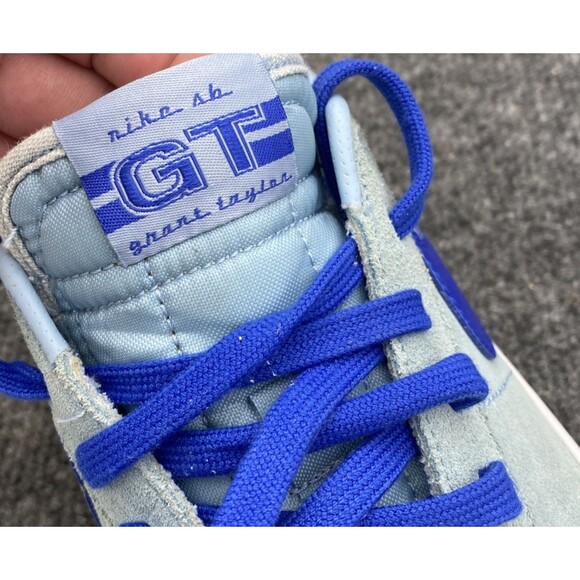 Nike SB Grant Taylor DC7695-402 Blue Suede Skate Shoes Men’s 10.5 EUR 44.5 - Picture 5 of 15